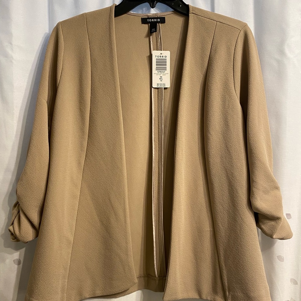 Torrid beige blazer